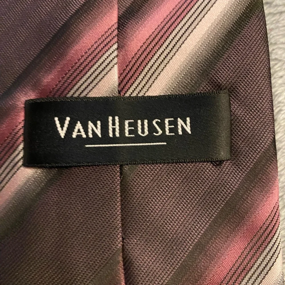 Vintage Van Heiden Men's Tie Brown
